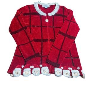 That Sweater Christmas Santa Claus zip up cardigan